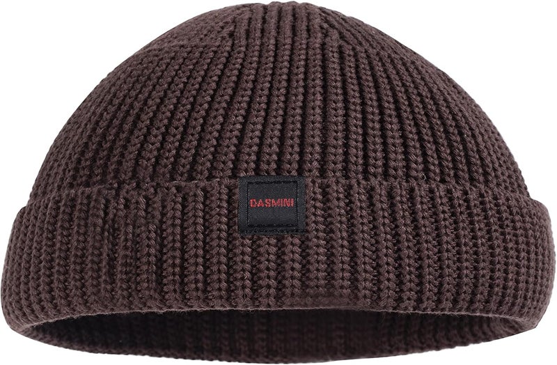 DASMINI Fisherman Beanie Hats for Men Women,Knit Trawler Skull Cap,Watch Cap,Spring Fall Winter Warm Short Hats - Image 4